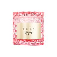 Aroma Candle-Lure By Mira Glass Light Pink faces aroma candle lure by mira glass light pink