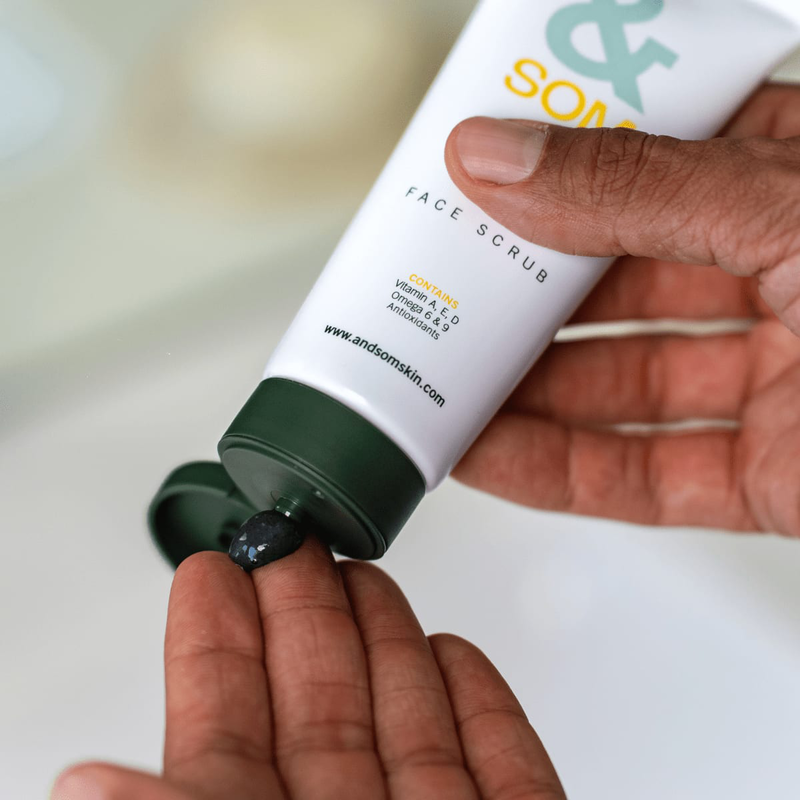 &som skin charcoal face scrub