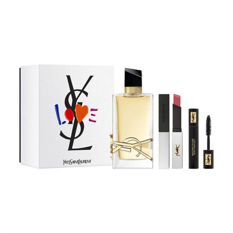 yves saint laurent libra set edp 90ml + labial + mascara