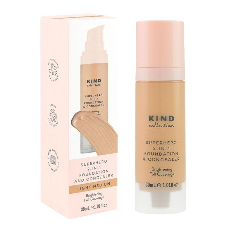 the kind collective superhero 2 in 1 foundation and concealer