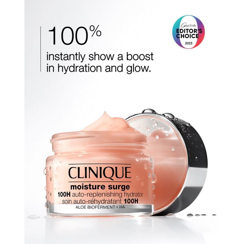 clinique hydrate + glow: moisture surge set for allover dewy hydration