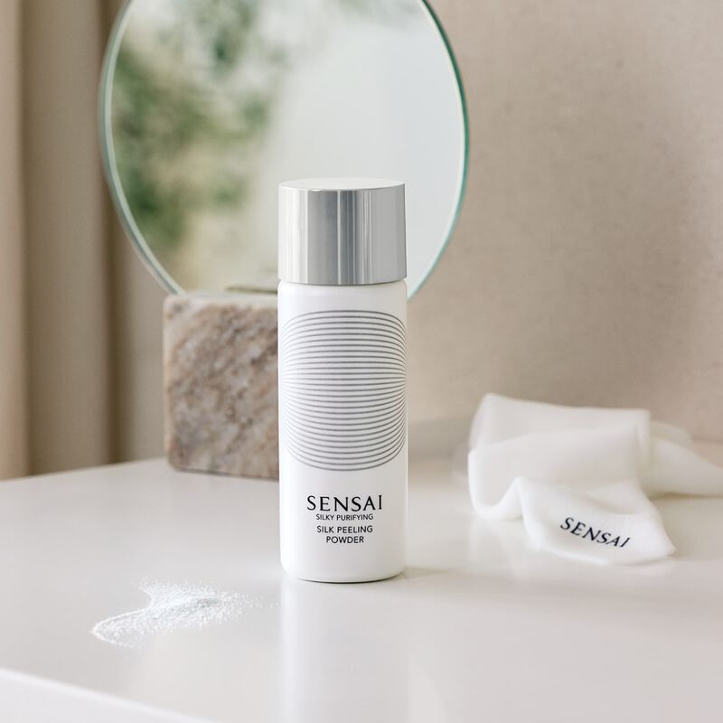 sensai silky purifying silk peeling powder