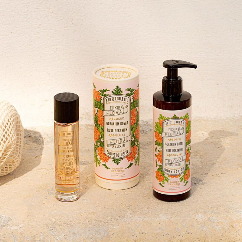 panier des sens absolutes rose geranium body lotion