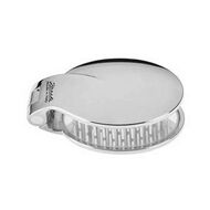 Chromium Folding Hair-brush With Mirror faces chromium folding hair brush with mirror