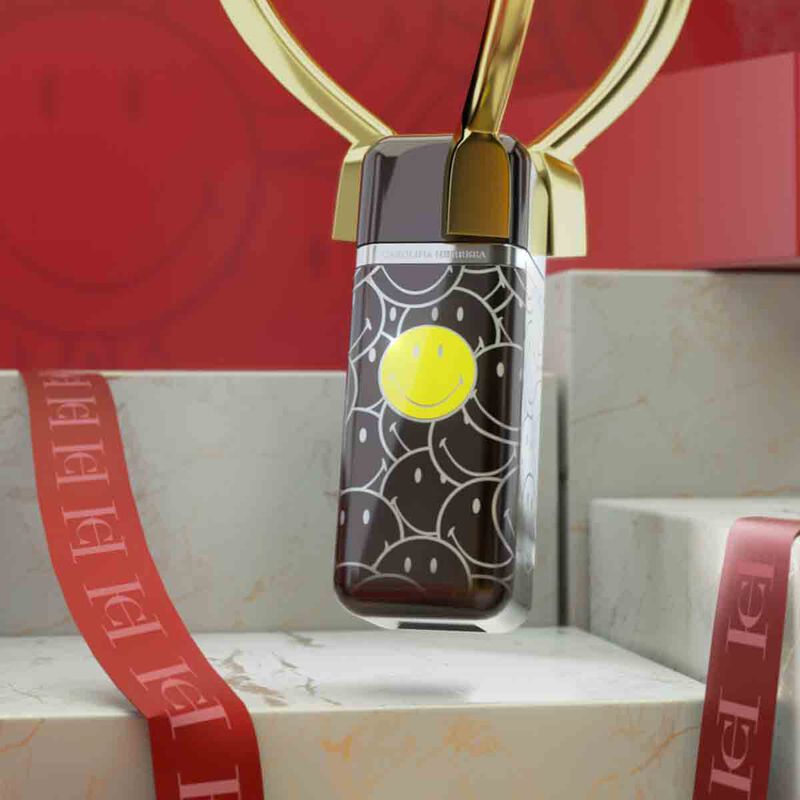 carolina herrera 212 vip black smiley eau de parfum 100ml