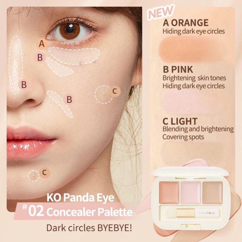 judydoll threecolor concealer palette 01