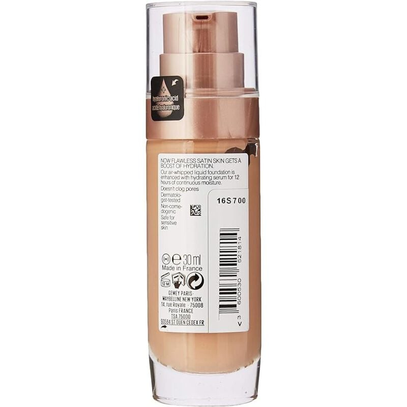maybelline new york dream satin liquid foundation 20 cameo