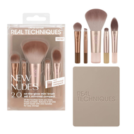 New Nudes 2.0 On-The-Glow Mini Brush Kit + Mirrored Compact, 6 Piece Set faces new nudes 2 0 on the glow mini brush kit mirrored compact 6 piece set
