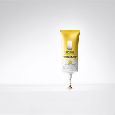 UV Solutions Brightening + Tinted Sunscreen Broad Spectrum SPF 50/PA+++ faces uv solutions brightening tinted sunscreen broad spectrum spf 50 pa