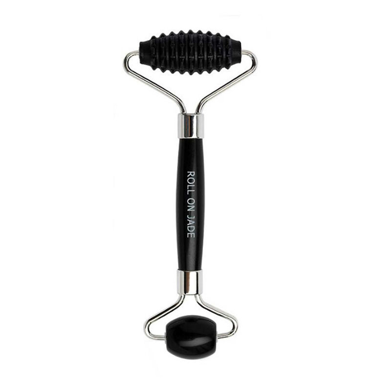 رول اون جيد أداة تدليك الوجه رول اون سبج أسود مسنن