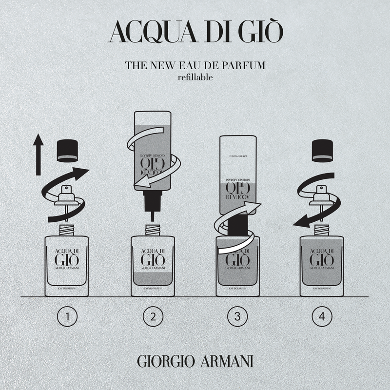 armani beauty acqua di gio eau de parfum refill bottle
