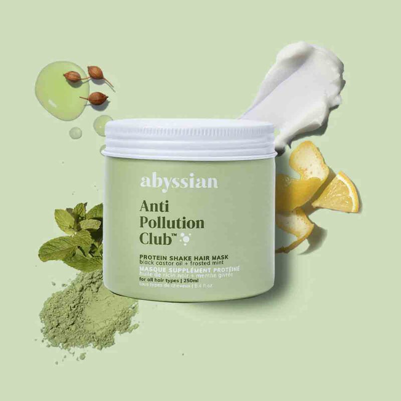 abyssian protein shake hair mask