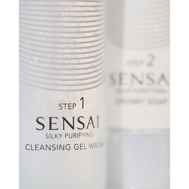 sensai silky purifying cleansing gel water