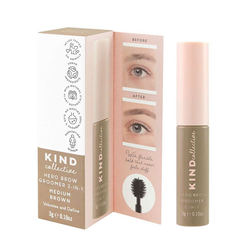the kind collective hero brow groomer 2in1 colour & treatment