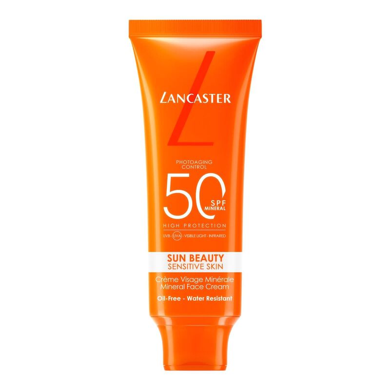 lancaster sun beauty sensitive skin mineral spf50