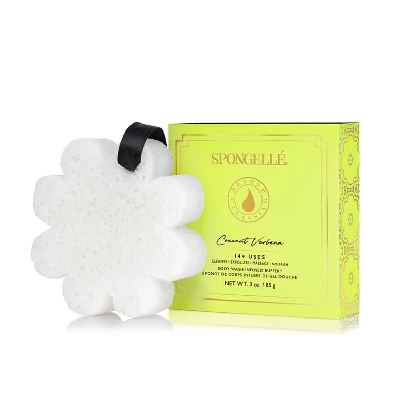 spongelle daisy collection coconut verbena body wash infused buffer (14+uses)