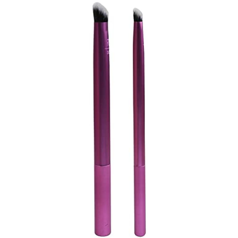 real techniques instapop eye brush eyeshadow duo, purple, 2 count