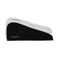faces 2pk plain microfibre hair wraps black white