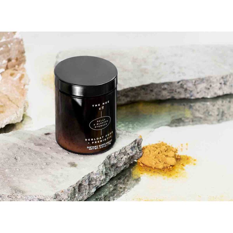 the nue co. debloat food + probiotic  powder supplement 70g