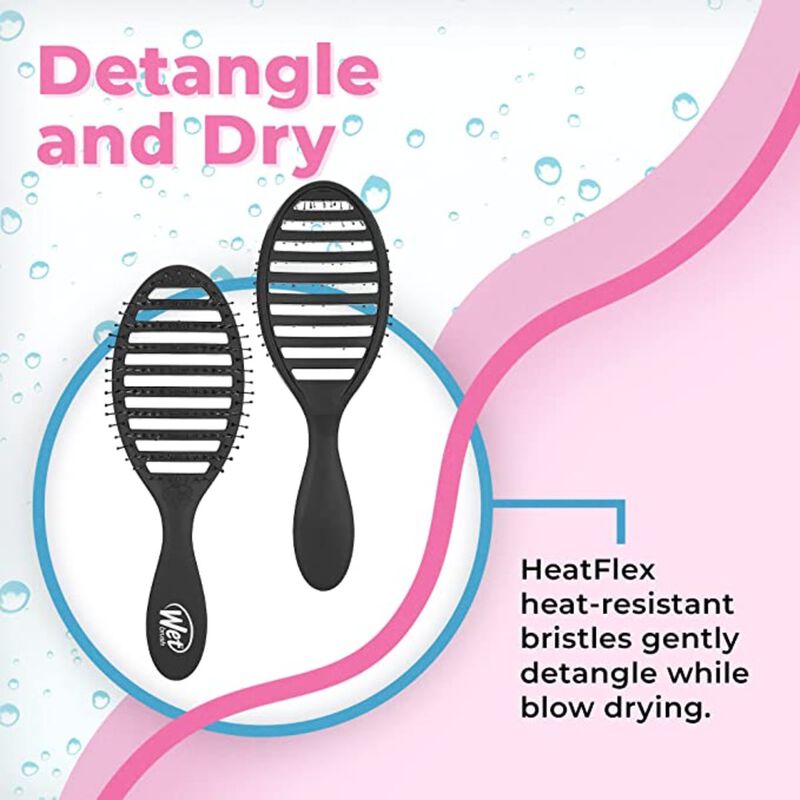 wet brush speed dry detangler black