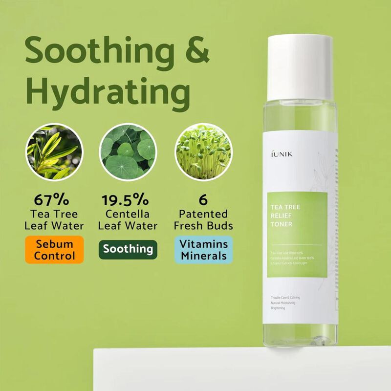 iunik tea tree relief toner