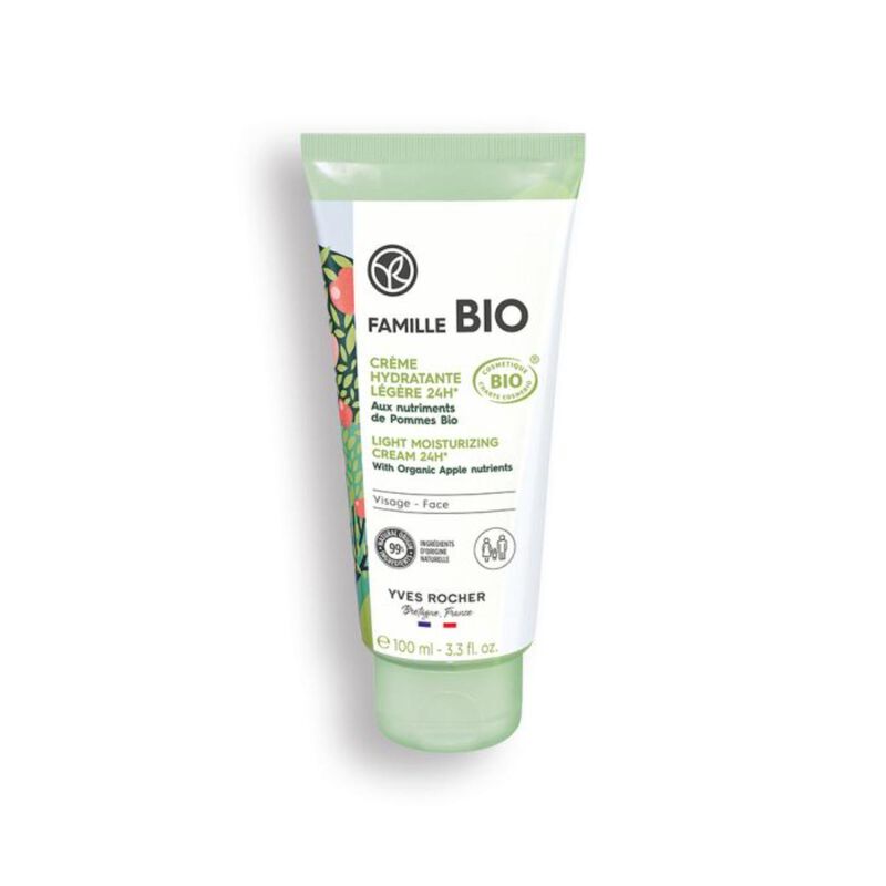yves rocher كريم ترطيب خفيف 24 ساعة من فاميلي بيو في أنبوب