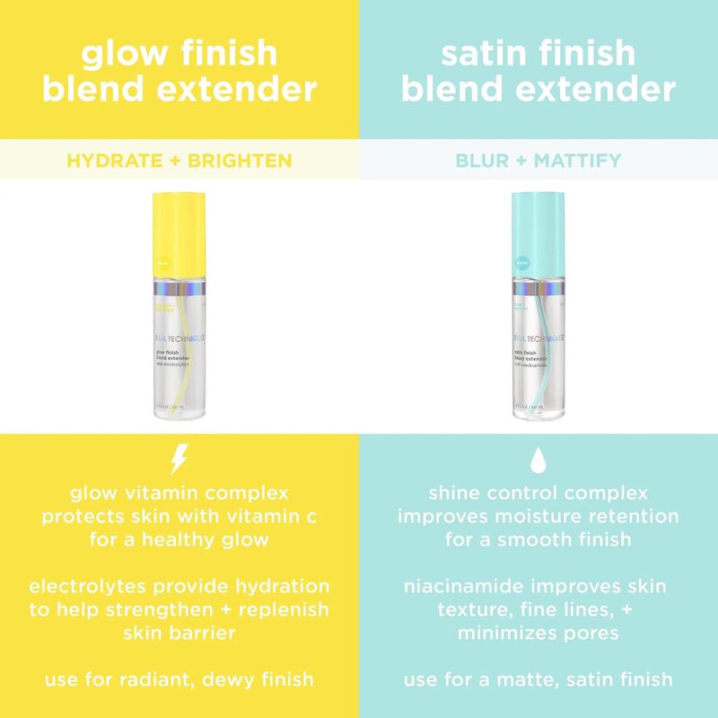 real techniques glow finish extender spray bottle
