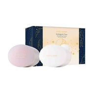faces beautiful   white linen body powder set