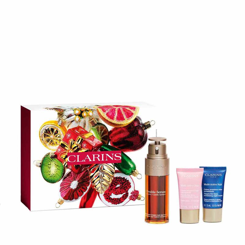 clarins double serum & multi active collection