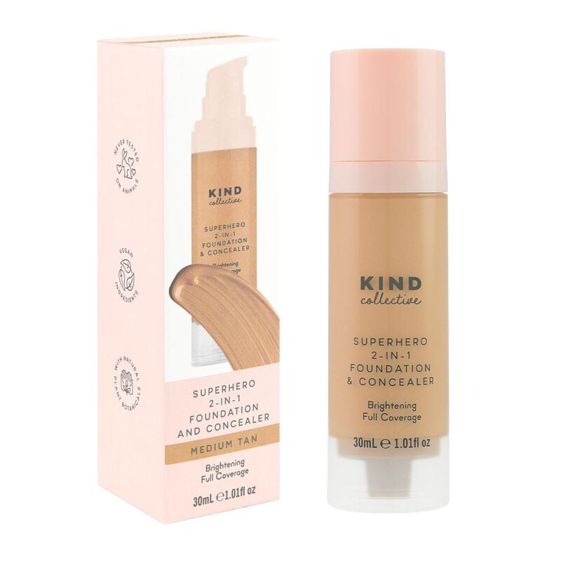 the kind collective superhero 2 in 1 foundation and concealer