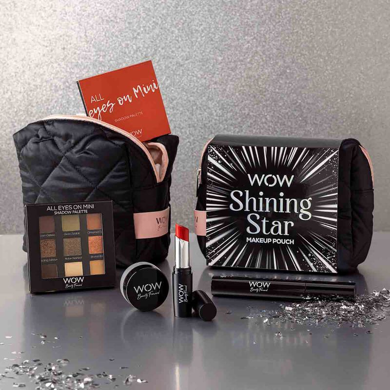 wow beauty shining star  makeup pouch