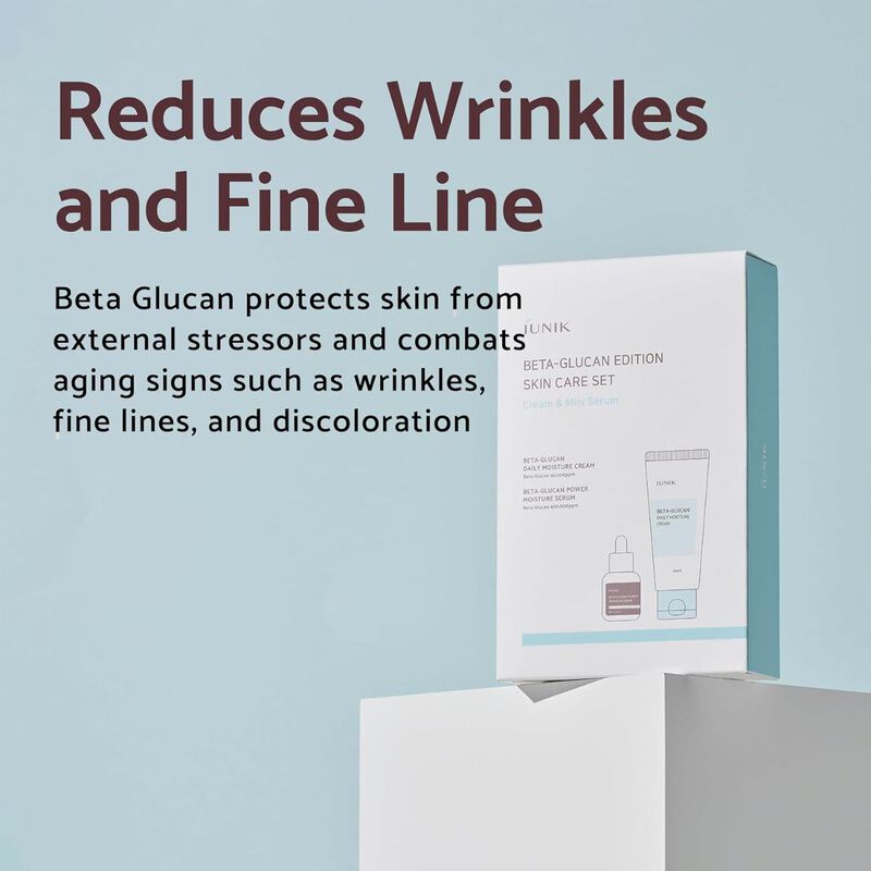 iunik beta glucan edition skin care set