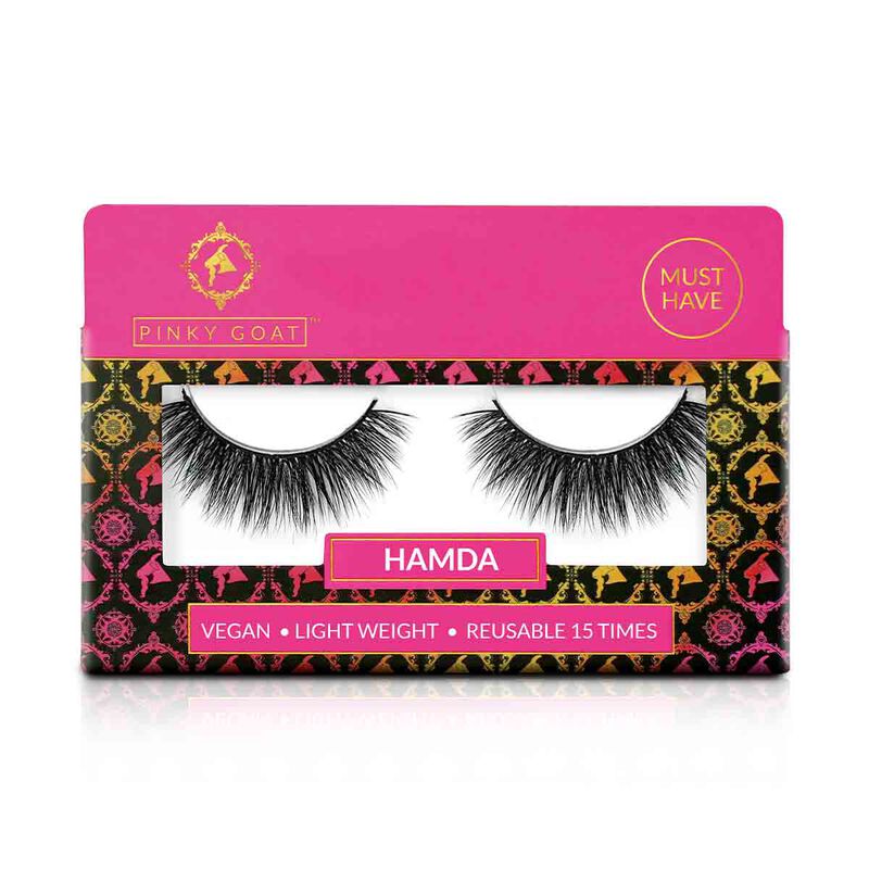 pinky goat hamda vegan faux mink lashes