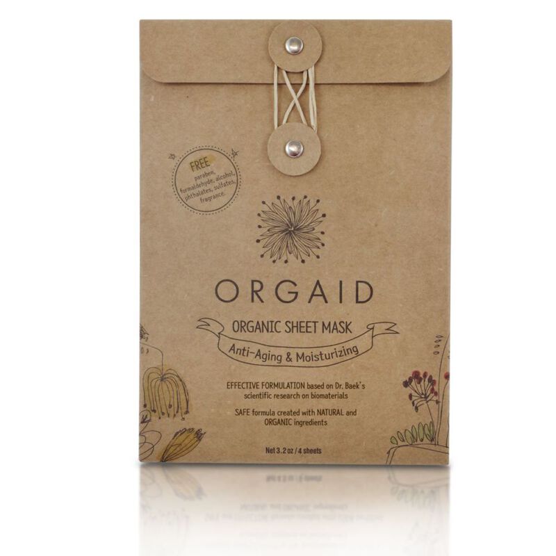 orgaid antiaging & moisturizing organic sheet mask