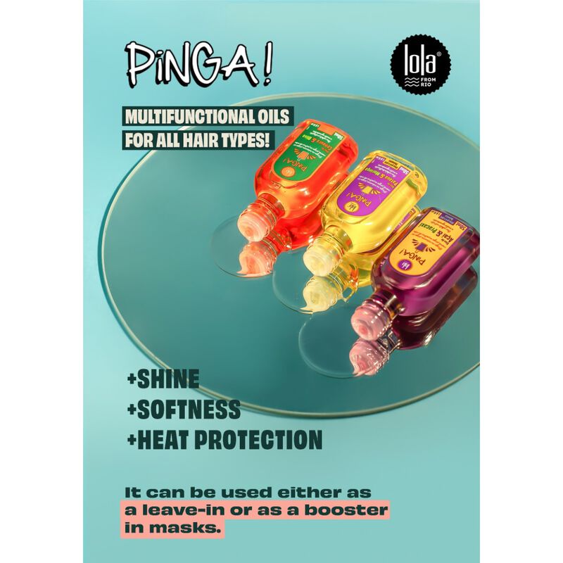 لولا فروم ريو زيت الشعر بينغا للتجاعيد، الأطراف المتقصفة، اللمعان، والحماية من الحرارة  جزر وزيتون
