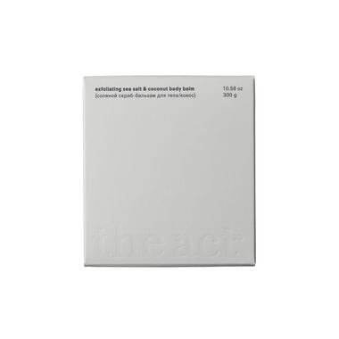 faces exfoliating sea salt   coconut body balm