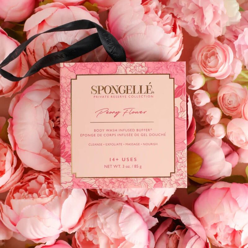 spongelle private reserve peony flower body wash infused buffer (14+uses)