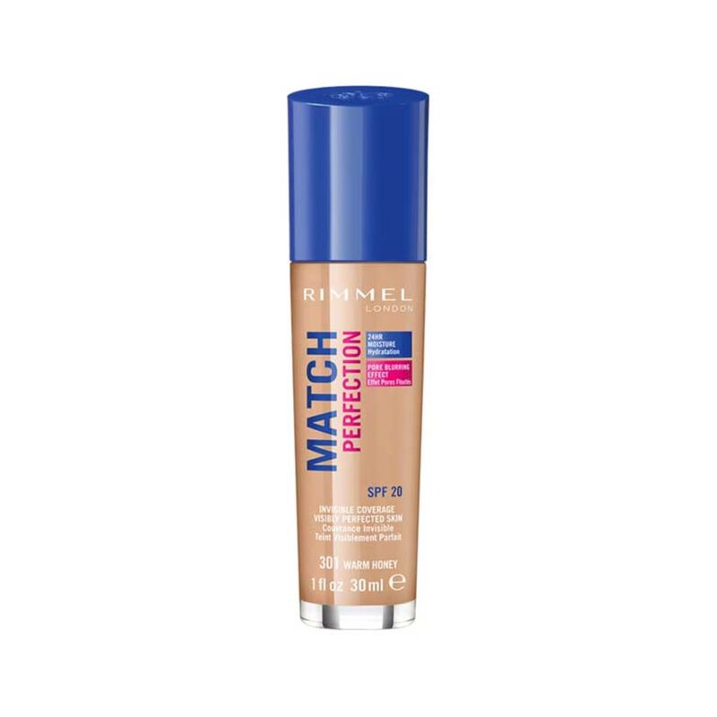 rimmel match perfection foundation 301 warm honey