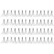 Individual Lashes Medium Black Knotted Flares faces individual lashes medium black knotted flares