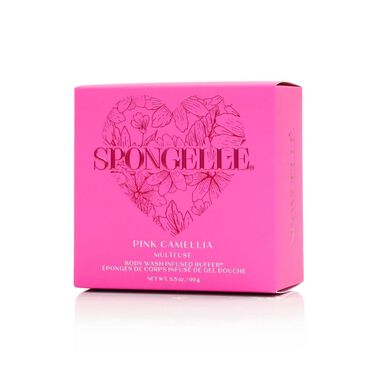 Pink Camellia Body Wash Infused Heart Buffer (20+uses) faces pink camellia body wash infused heart buffer 20 uses