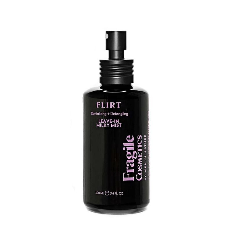 fragile cosmetics flirt revitalizing + detangling leavein hair milky mist