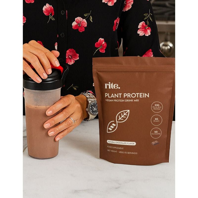 رايت علبة اكتشاف البروتين النباتي (3 أكياس بنكهة الفانيلا، 3 أكياس بنكهة الشوكولا)