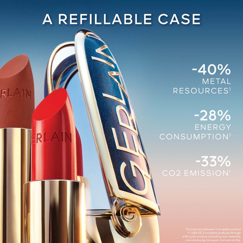 guerlain rouge g l’heure bleue the double mirror jewel case the customisable ultracare limited edition