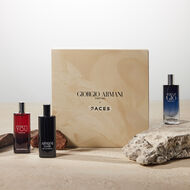 faces exclusive armani box