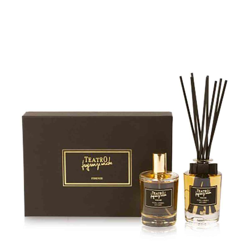 teatro gift set pure amber home fragrance