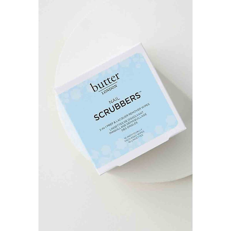 butter london scrubbers&trade; 2in1 prep & remover wipes