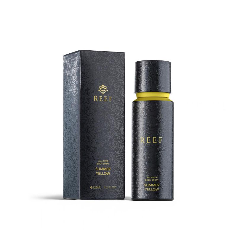 reef perfumes summer yellow body spray