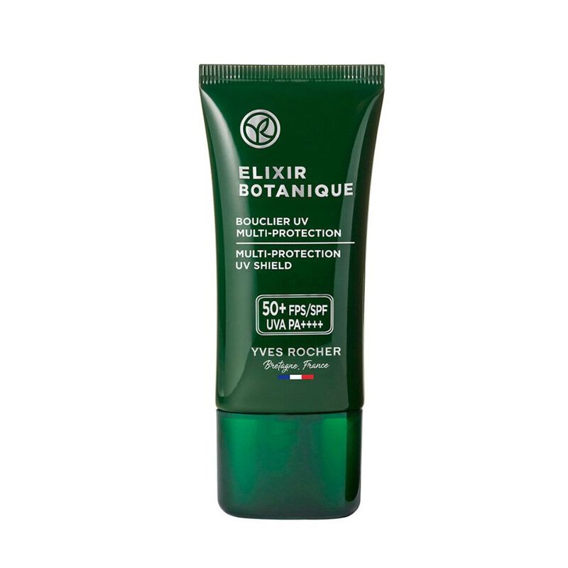 yves rocher multiprotection uv shield spf 50+ for all skin types