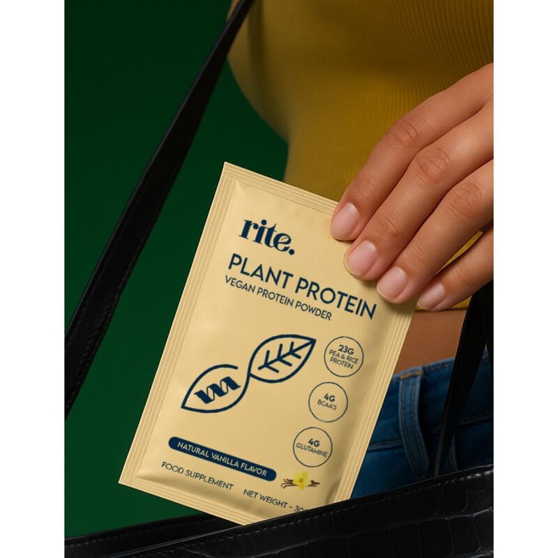 رايت علبة اكتشاف البروتين النباتي (3 أكياس بنكهة الفانيلا، 3 أكياس بنكهة الشوكولا)