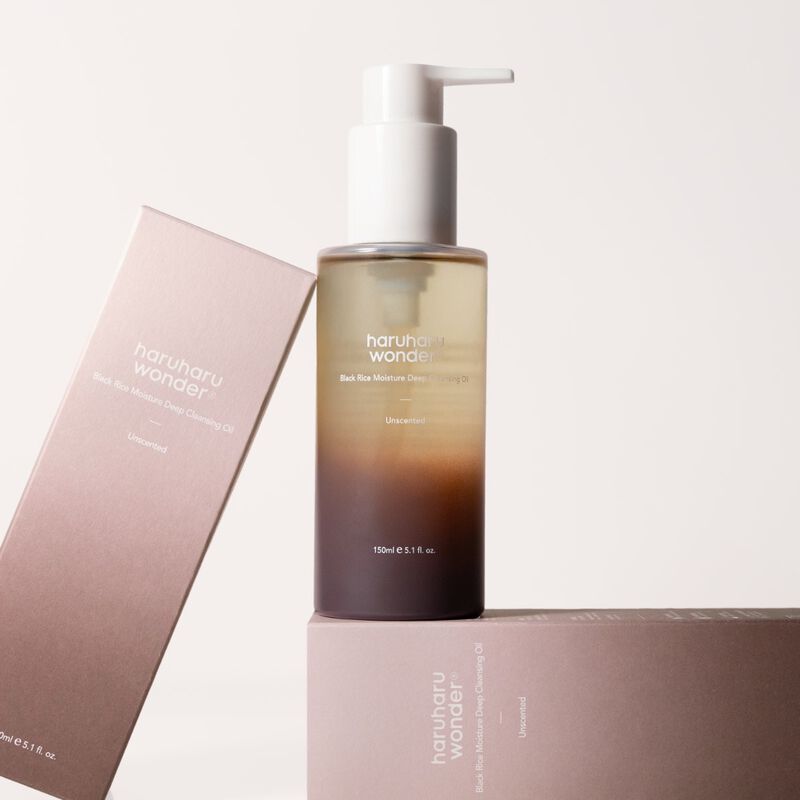 haruharu wonder black rice moisture deep cleansing oil